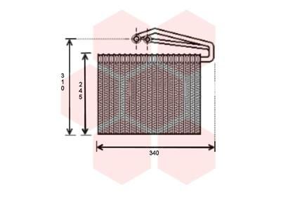 VAN WEZEL Испаритель, кондиционер 3700V400